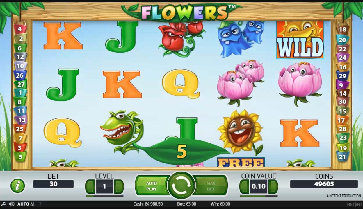 Zahrajte si zdarma výherní automat Flowers