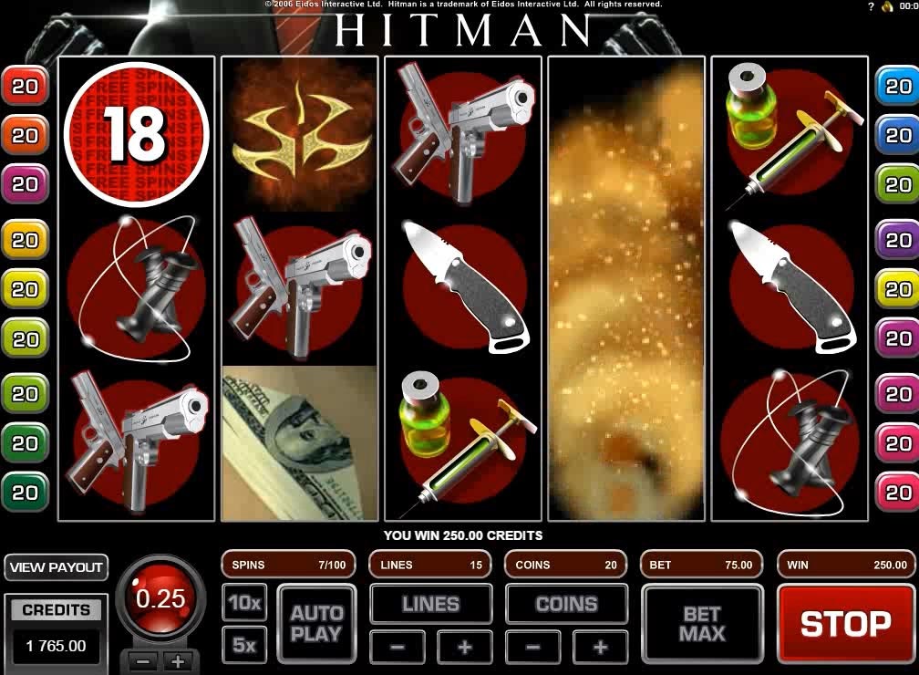 Zahrajte si zdarma výherní automat Hitman