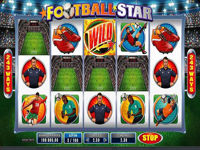 Football Star Hra Velka Automaty Online SS Microgaming Screenshot
