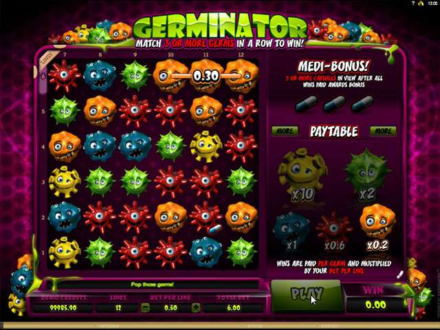Germinator Hra Velka Automaty Online SS Microgaming Screenshot