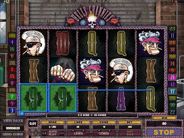 Hells Grannies Hra Velka Automaty Online SS Microgaming Screenshot