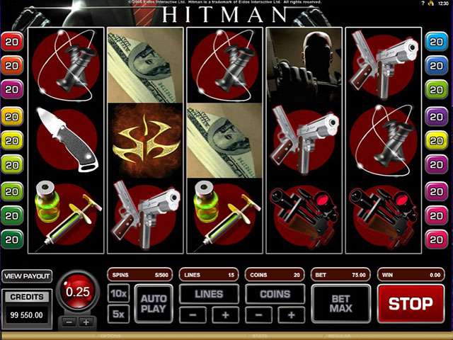 HitMan Hra Velka Automaty Online SS Microgaming Screenshot