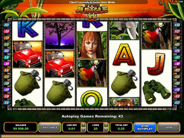 Jungle II Hra Velka Automaty Online SS Microgaming Screenshot