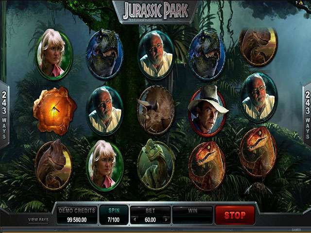 Jurassic Park Hra Velka Automaty Online SS Microgaming Screenshot