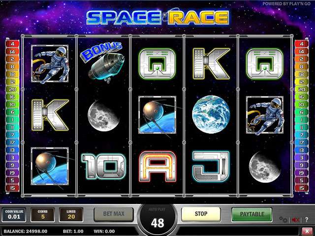 Automaty Hry Zdarma Space Race PlaynGo SS - hravelka.com