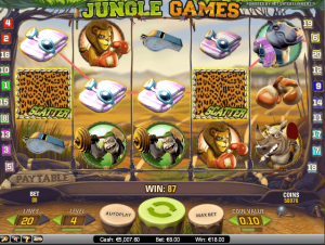 Online automaty Jungle Games, Net Entertainment