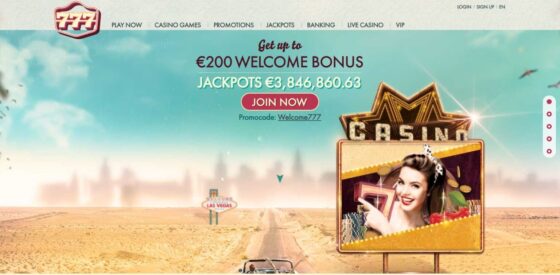 Oficiální stránka 777 Casino