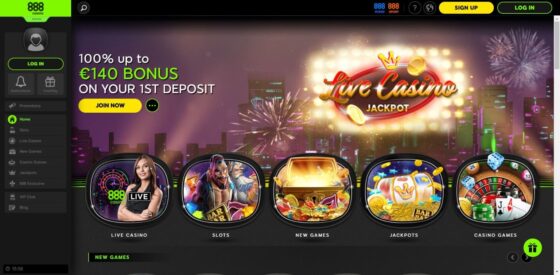 Oficiální stránka 888 Casino
