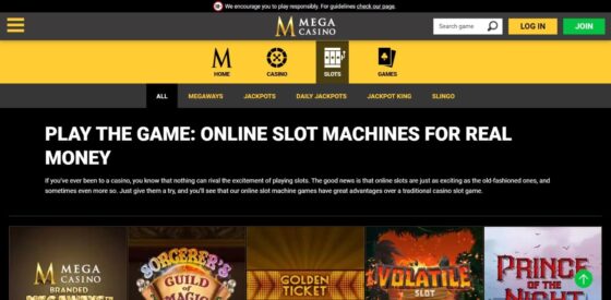 Hrací automaty Mega Casino