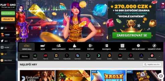 Oficiální stránka Playamo Casino