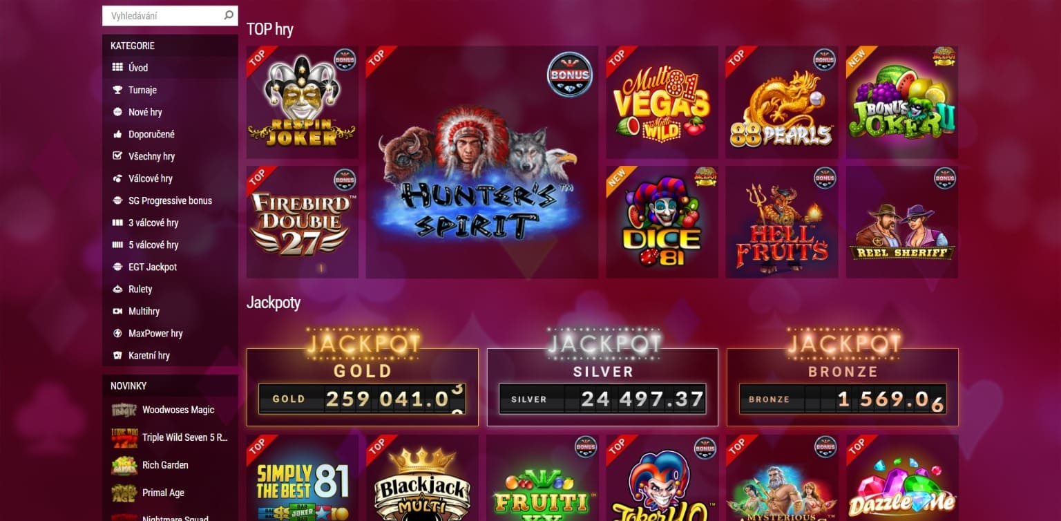 Hrací automaty SynotTip Casino