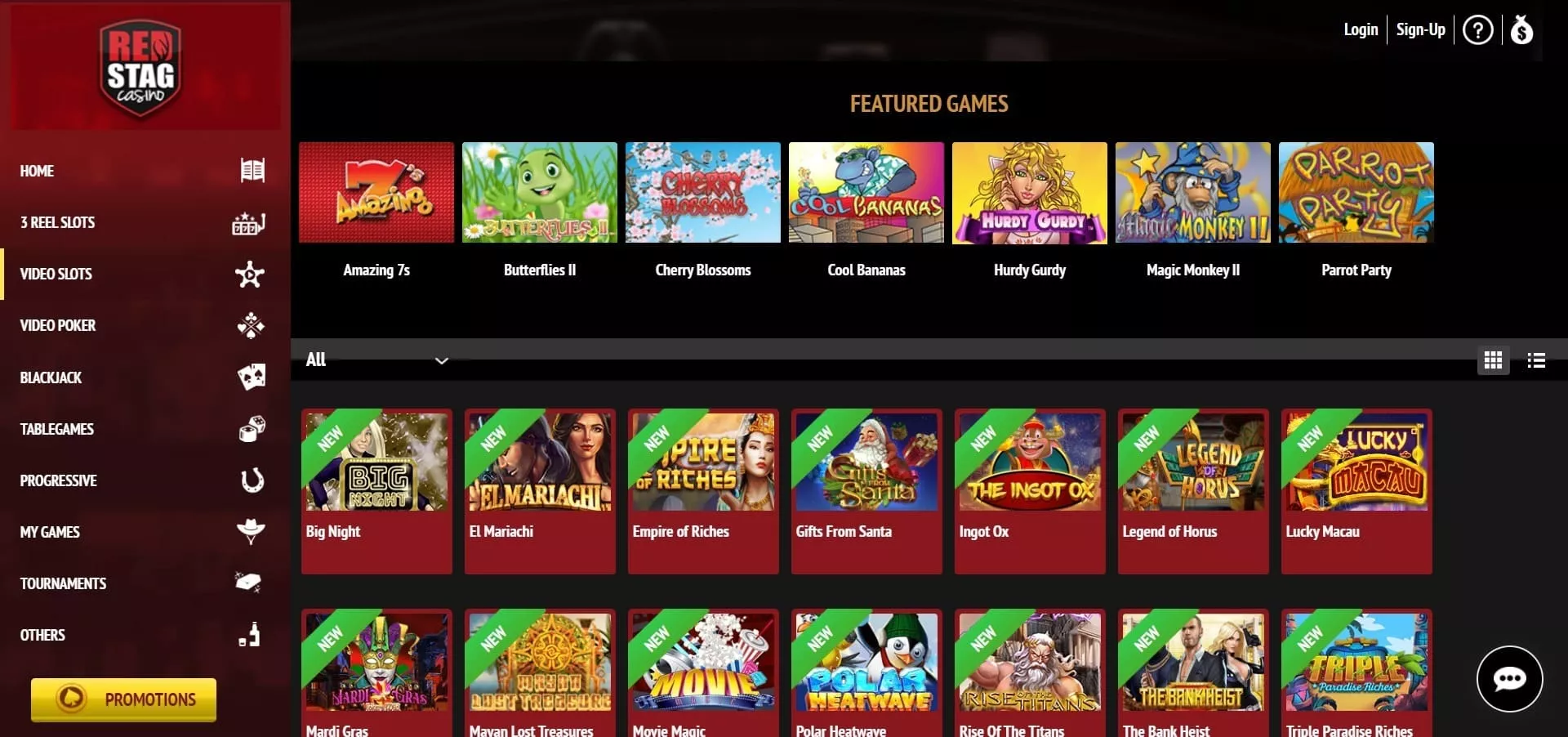 Kasino Red Stag (Red Stag Casino CZ) - hry a hrací automaty, recenze kasina a bonusy pro uživatele