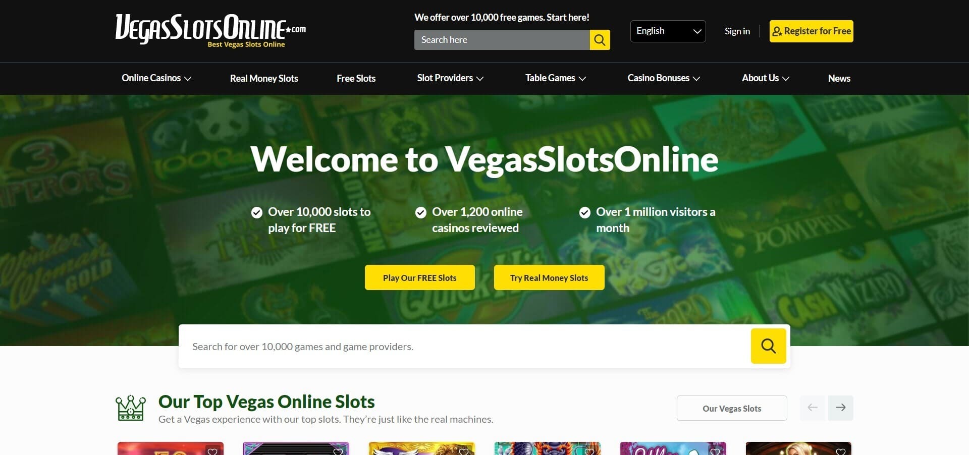 Vegas Slots oficiální stránka