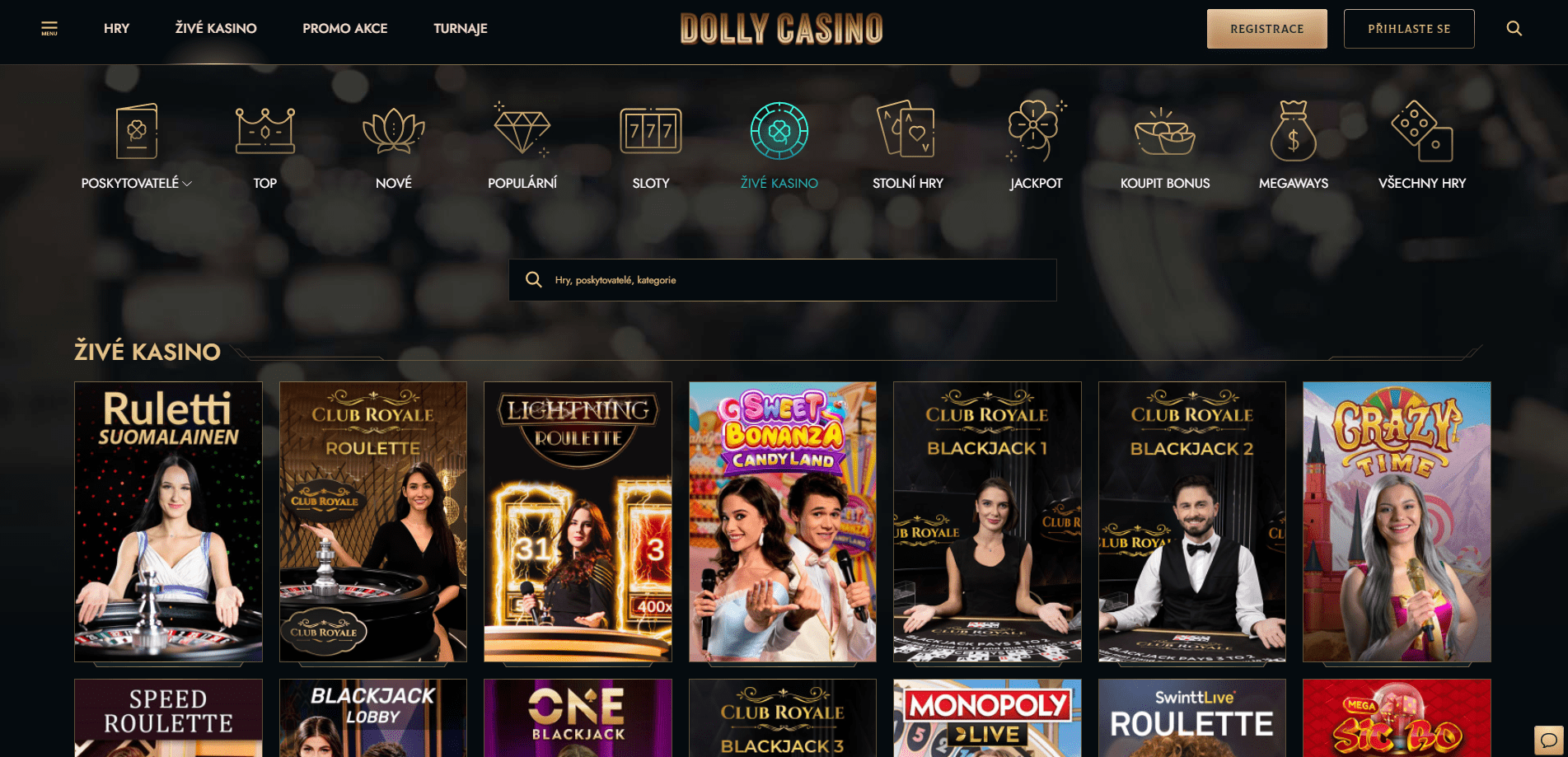 Dolly Casino živé kasino