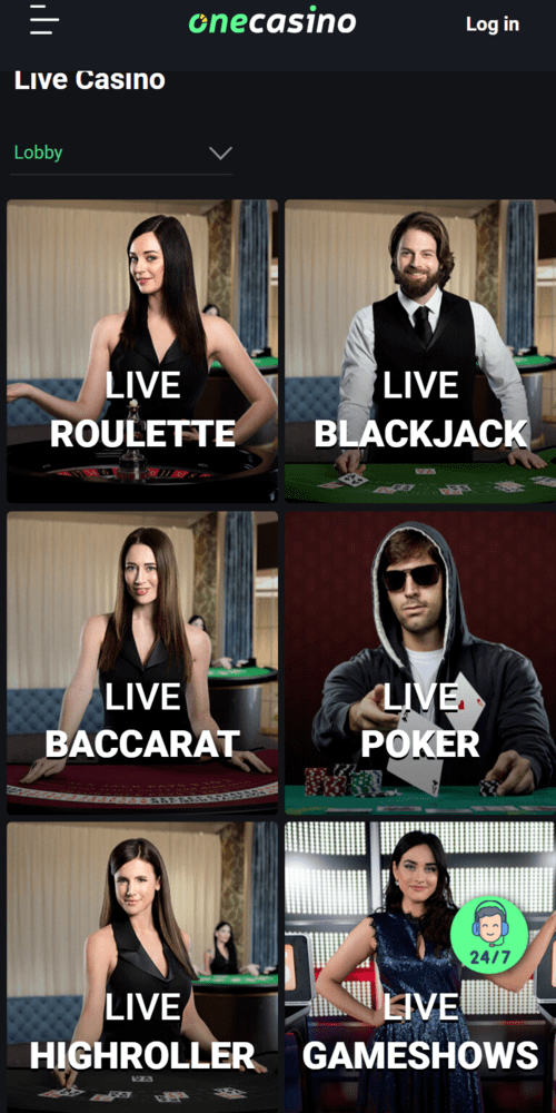 One Casino live