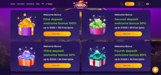 Kasino bonusy iWild Casino